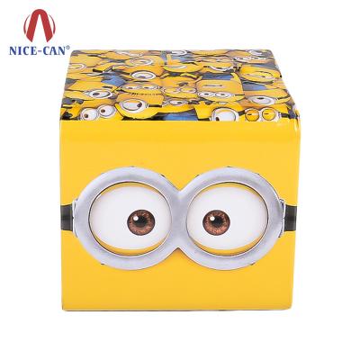 China Promotion Gift Tin Box Wholesale New Design Colorful Cartoon Candy Tin Box for sale