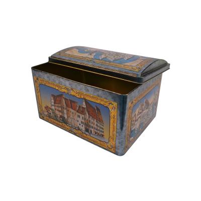 China Custom Recycable Eco-Friend Food Grade Storage Tin Box Design Metal Rectangular Printed Box for sale