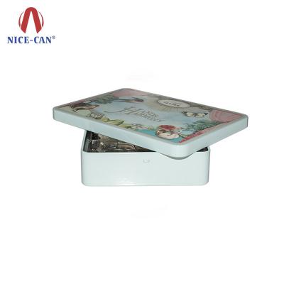 China Stackable Game Metal Tin Box Fancy Game Jigsaw Puzzle Packing Metal Tin Box For Kids Card for sale