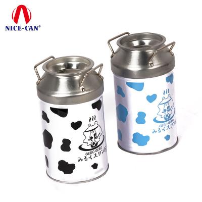 China Customized Wholesale Hot Sale Recyclable Cylindrical Factory Cow Metal Tin Money Box for sale