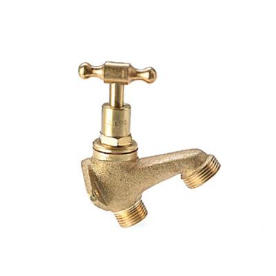 China Single Cold Brass Brass Plumbing Outdoor Garden Hose Faucet MI / BRASS BACK PLATED CAPPING for sale