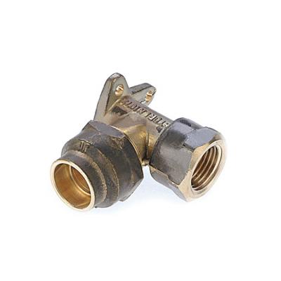 China Brass Flanged Tubing Fitting 90 Degree Flare Supported Elbow Flare Elbow Supported Female for sale