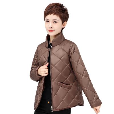 China 2021 Winter Fashion Women Shiny Coat Women's Breathable Short Korean Style Loose Lapel Cotton Padded Thick Coat for sale