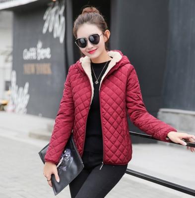 China 2022 viable autumn and winter short coat new small thickened lambswool cotton coat small for sale