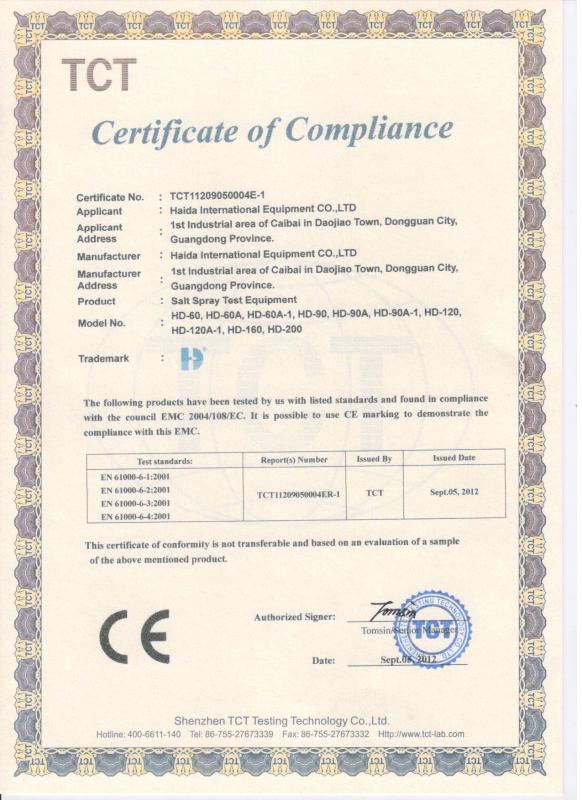 Proveedor verificado de China - Dongguan Haida Equipment Co.,LTD