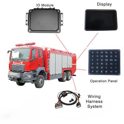 China Individuelle Lösungen für Feuerwehrfahrzeuge IO-Modul mit Display und Tastatur des elektronischen Steuerungssystems zu verkaufen