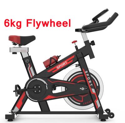 China Indoor home use exercise bike 6kg flywheel transmission spinning weight spinning new design best wholesale price for sale