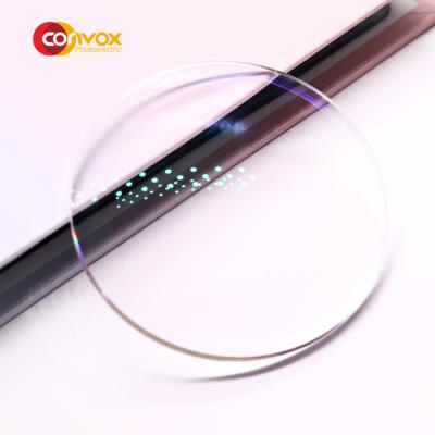 China China factory Large stock 1.56 AR hmc anti reflective optical eyeglasses lenses for sale