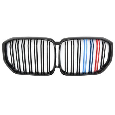 China ABS G05 Twin Bar Grille For X5 Grille Tunning Gloss Black With Tri Color for sale