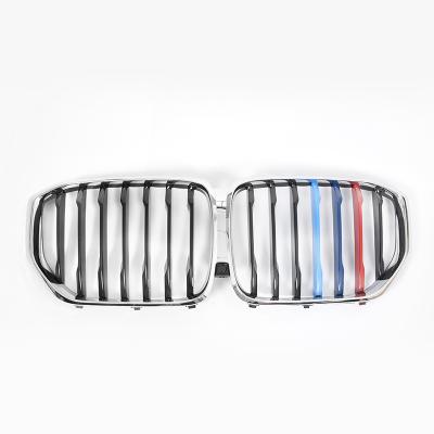 China ABS G05 Single Bar Grill For X5 Grill Tri Color Tunning With Chrome Rim for sale