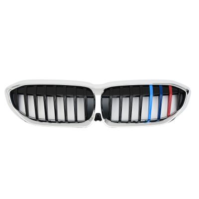 China ABS G20 for 3series 1bar grill upgrade grill tri color tunning with chrome rim hot sale for sale