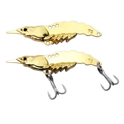 China Hot Sales Zinc Alloy Metal Vib Shrimp Fishing Lures 5g 7g 11g 14g Vibration Baits Custom Vibe Fishing Lure Wobbler for sale