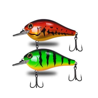 China ABS Wholesale 65mm 80mm Floating Artificial Hard Fishing Lures Crank Bait Crank Fishing Wobbler Hard Plastic Bait for sale