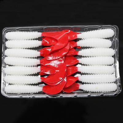 China Wholesales 1.2g/5cm 2g/6cm 3g/7cm Silicone Lure Soft ABS Fishing Worm White Body Artificial Floating Tail Lures for sale