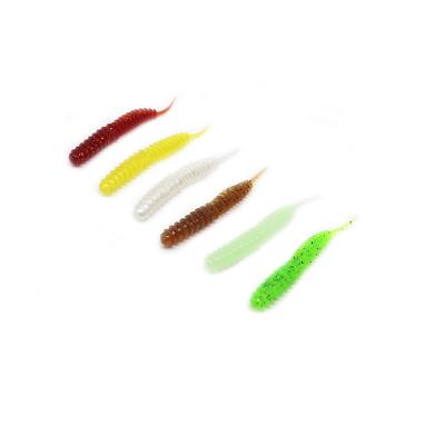 China Wholesale Soft Water Storm Shad Cheap Soft Worm Grubs PVC Prime Jig Artificial Shad Soft Lure Luminous Silicon 1.2g 65mm for sale