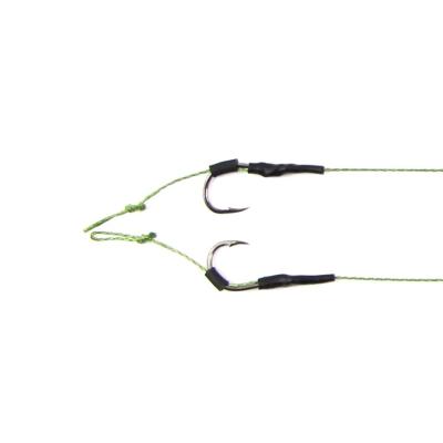 China Wholesale High Strength Carp Fishing Tackle Pe Line With Plug Sgcr-1004 Hair Rig 2 Hook Fishing Rigs for sale