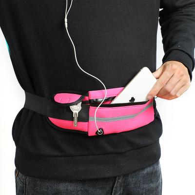 China With USB Fashion Gym Waterproof Neoprene Increasing Pussy Pack Purses Sport Fitness Waist Bag Women for sale