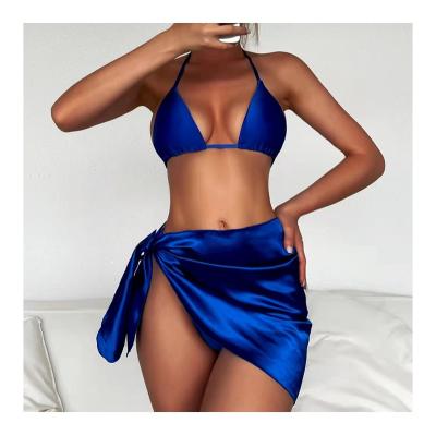 China Antibacterial Unique Design Hot Selling Bikini Women Breathable Sexy Bikini With Coverup for sale