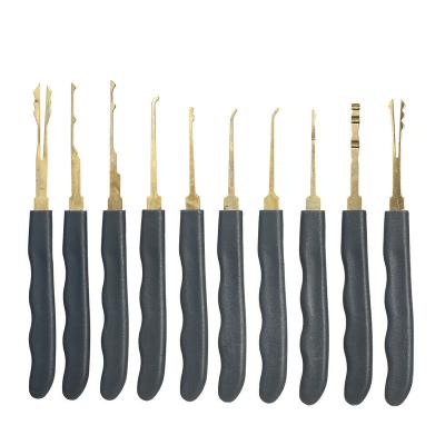 China The key on both side are different. Good Quality Lock Pick Set Training Tools Set Single Hook Lockpicking Unlocking Locksmith Tool à venda