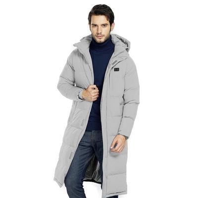 China SNOWWOLF 2019 Breathable Men Long Heated Jacket Winter USB Cotton Coat Sportswear Clothing Infrared Heating Outdoor Coat for sale