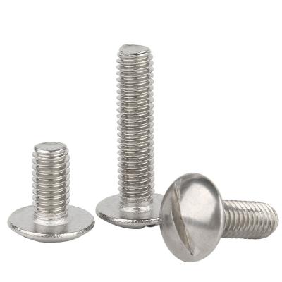 China Industry High Quality 304 Stainless Steel Large Slotted Flat Round Head Bolts for sale