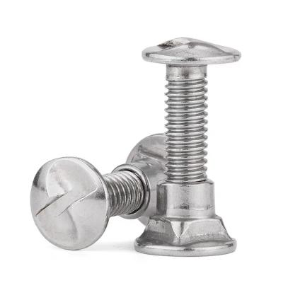 China Small aluminum series of stainless steel anti-theft screw slotted anti-theft nuts, anti-D one way for sale