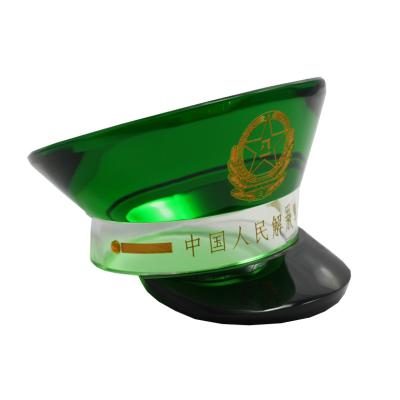 China China Customized Green Color Crystal Service Hat Model Trophy For Home Decorate Award Or Souvenir Gifts for sale