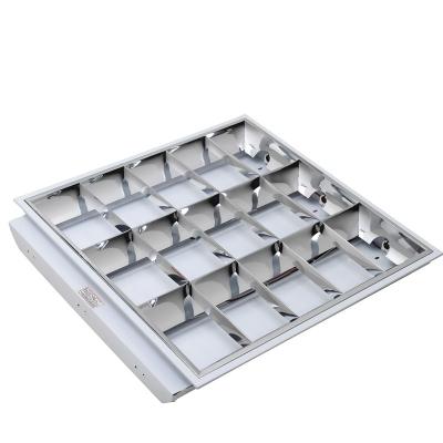 China High strength steel plate spray meeting room office Fluorescent Led Office Lighting Recessed Grill Louver Fitting for sale