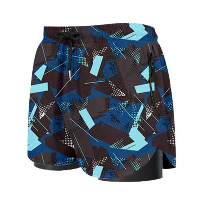 China Men Drawstring Swim Trunks Beach Breathable Quick Dry Shorts With Pockets And Liner Pant for sale