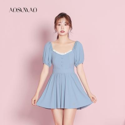 China Fashionable Style Japan Lady Swimsuit Conservative Young Korea Selling Cute Cute Swimwear Breathable Best For Women for sale