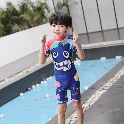 China 2022 New Design Windproof Short Sleeve Zipper Hot-selling One Piece Swimsuit For Boys for sale