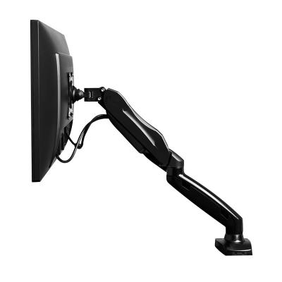 China Steel Flexible Tilting And Rotating VESA Gas Spring Single Monitor Arm Stand For LCD LED Monitor for sale