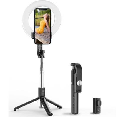 China Portable Flexible Portable Multifunctional Anti-shake Video Live At Night Sufficiency Light Selfie Can Shrink Mobile Phone Three-legged Stand for sale