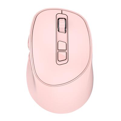 China Rechargeable 5-Level Dpi Type C Dual Mode Rechargeable Laptop Wireless Mouse with 2.4G and BT Transimission for sale