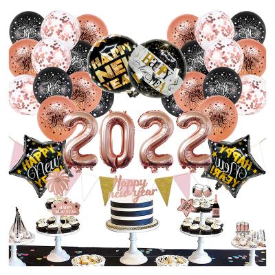 China RUI YI 2022 New Year Party Decorated Eco-friendly Holiday Party Decorated Digital Foil Balloon for sale