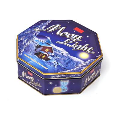 China Food/Gift Wrapping Food Grade Hot High Quality Metal Tin Box For Cooikes Chocolate Octagonal Candy for sale