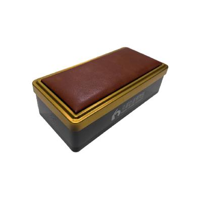 China Food Packaging/Metal Direct Leather Outer Tin Box Rectangular Gift Packaging Tin Box Cookies Cake Cookies Custom Factory Gifts Packaging for sale