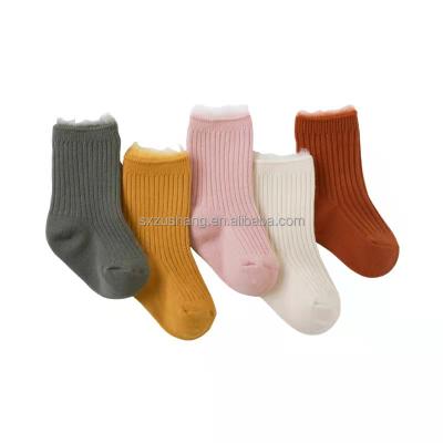 China QUICK DRY Baby Toddler Knee High Anti Slip Non Slip Cotton Socks With Grips For Girls And Boys 0-3 Years Old for sale