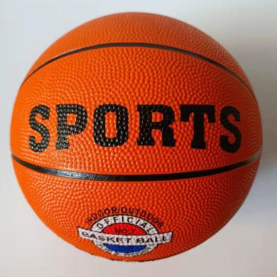 China Sports youth basketball size7 basketball indoor outdoor rubber inflatable basketball for sale