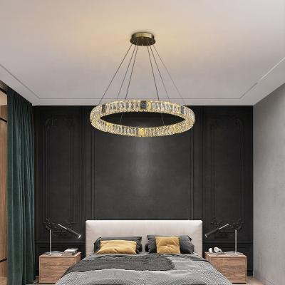 China Hot Selling Gold Post Modern Luxury Led Chandeliers Modern And Luxury Modern Pendant Lamp Decor Hotel Store Living Room Crystal Chandelier for sale