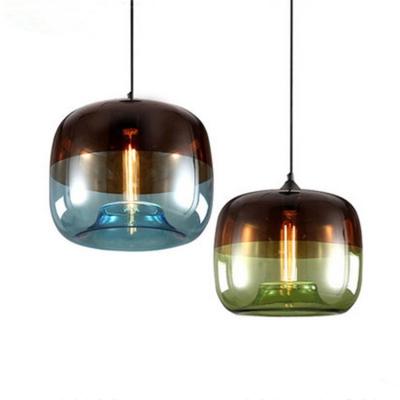 China Factory direct sales contemporary high quality simple fashion living room modern metal decoration lead glass pendant light for sale