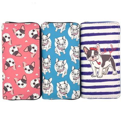 China Cheap Promotional Cute Dog Silicone Waterproof Women Purse And Wallet With Zipper for sale