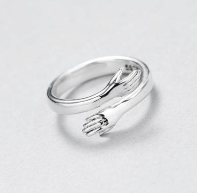 China Jane Eyre Fashion Open Ring Couples Open Ring Romantic Couples Ring Love Embrace Korean Version Jane Eyre for sale