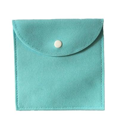 China Hot Sales Jewelry YK Velvet Bag For Jewelry Metal Button Flip Cover Bag Accept Customized Logo for sale