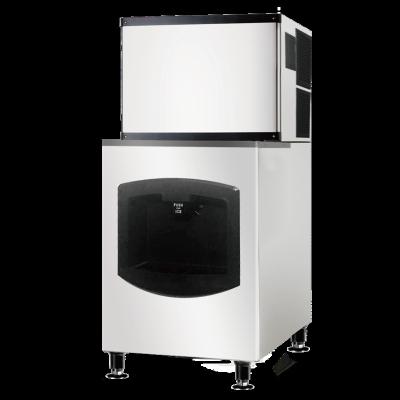 China Chain hotel Patented Product Cube Ice Block Dispenser Ice Maker Machine with Ice Storage Box Bin for Restaurant for sale