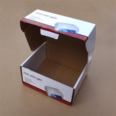 China Strong Cardboard LED Light Packaging Boxes with Locking Lid for sale