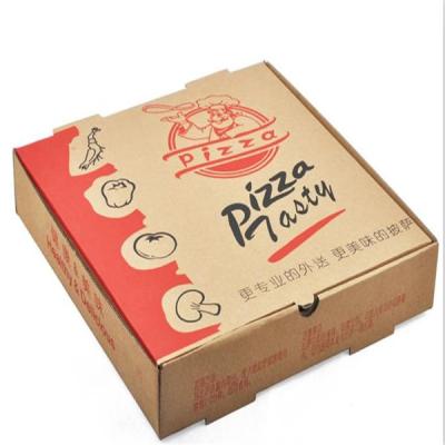 China Recycled Food Packaging Printed Brown Kraft Paper Pizza Box for sale