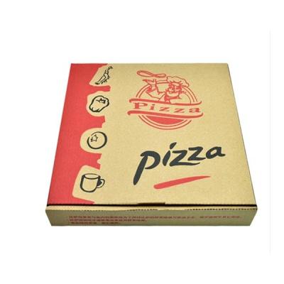 China Custom Order Kraft Paperboard Pizza Box with Lid for sale