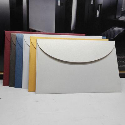 China Western-style customized envelopes thickening pearl paper round flap for sale