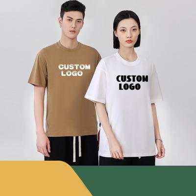 China Breathable Wholesale Regular Men's T-Shirt Loose Heavyweight 230gsm 100% Cotton  Custom Logo T Shirt Design For Men for sale